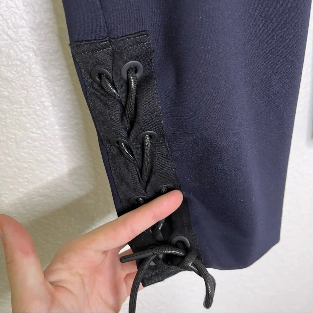 Rag‎ & Bone Simone Lace Up Dress Pants in Navy Size 4